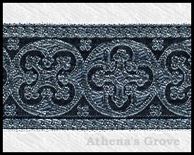 Criss Cross, 1-5/8 inch, Silver - Off Black, Jacquard Ribbon Fab