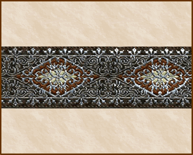 Samarkan, 15/16 inch, 101 Inches Long, Brown - Chestnut - Ivory
